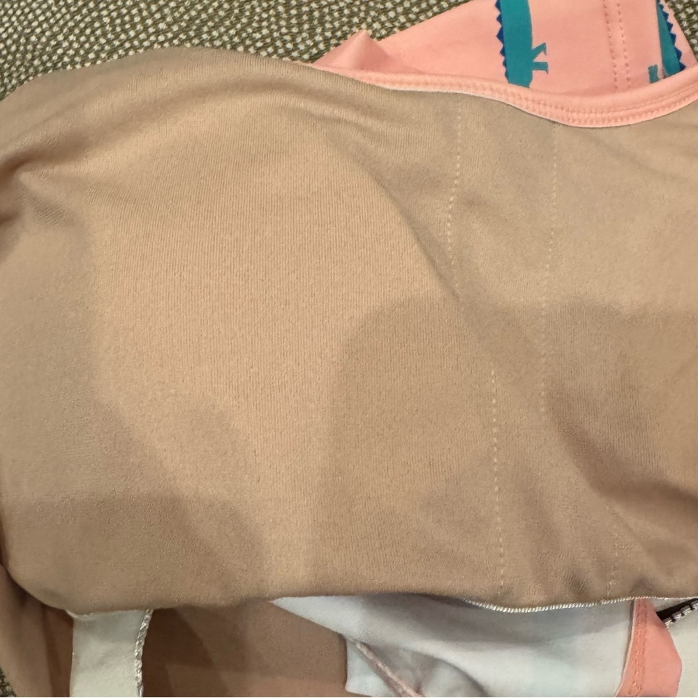 Kortni Jeane Pink Cropped Swim Tank Top – Alligator Print, Size Small, NWT - Picture 9 of 12